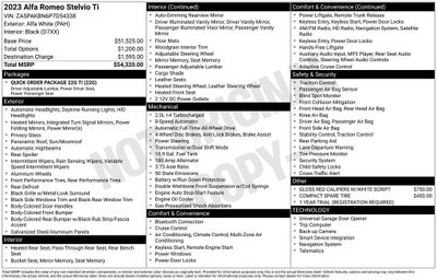 2023 Alfa Romeo Stelvio Ti