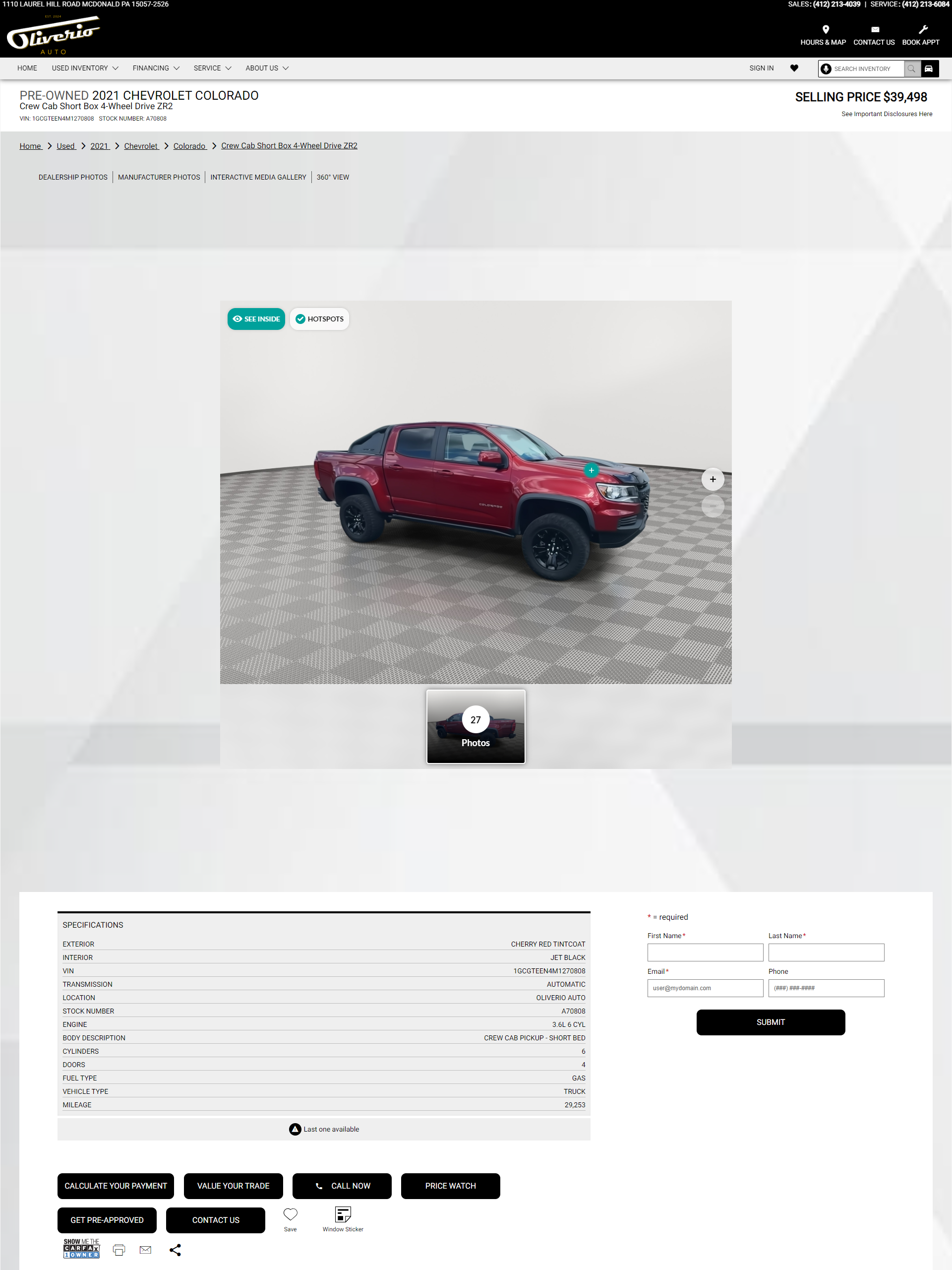 Oliverio Auto in McDonald PA